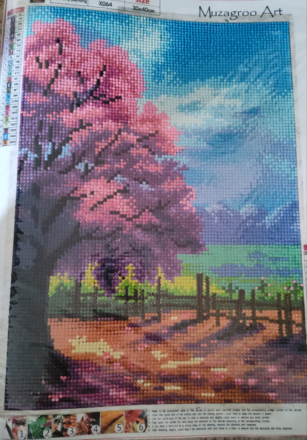 Pinkish Tree with Blue Sky