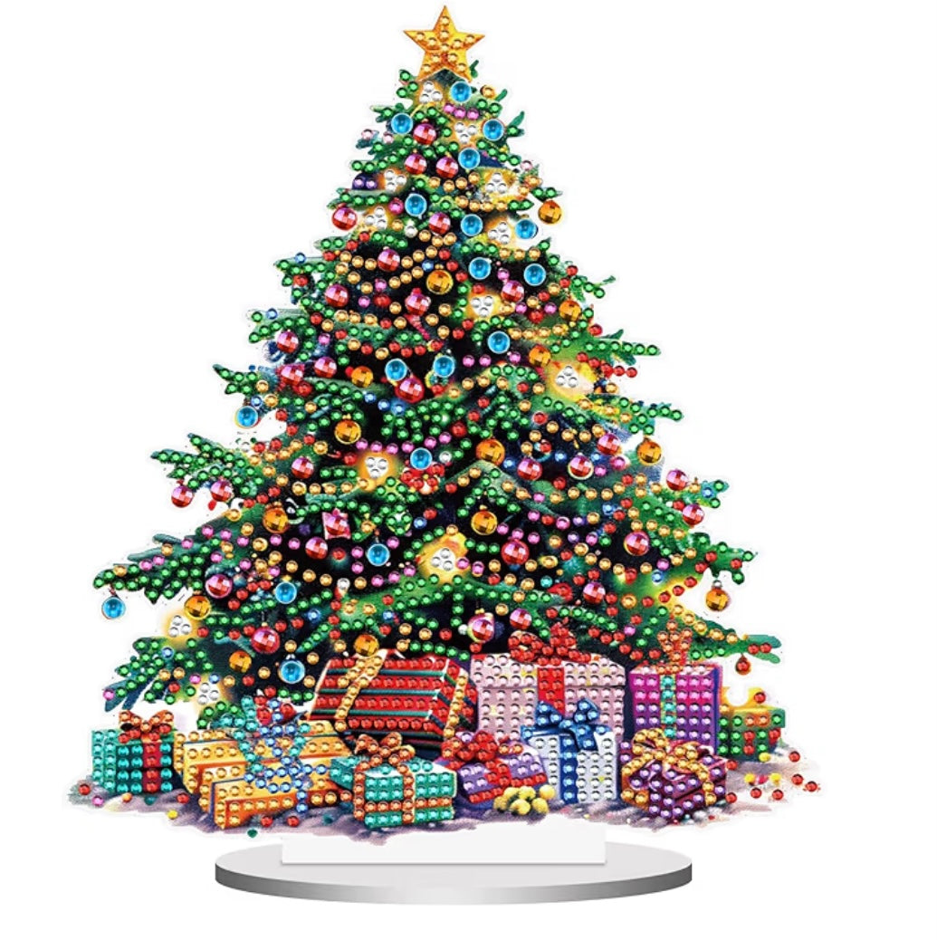 Christmas Tree Diamond Art Table Decorations