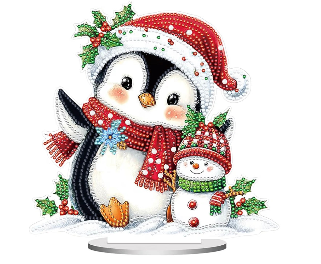 Snowman and Penguin Tabletop Decoration