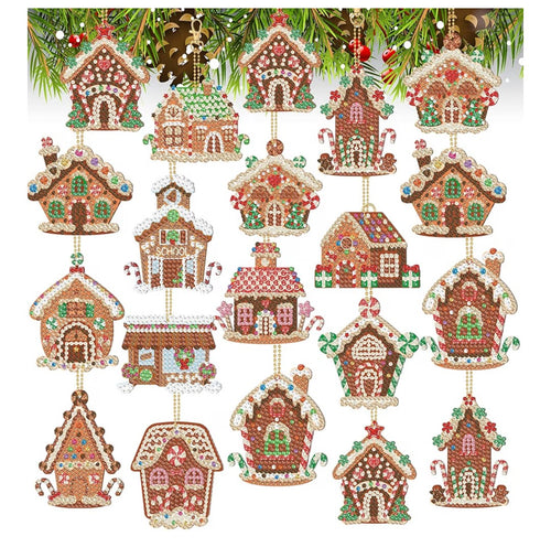 Christmas Gingerbread House Ornaments