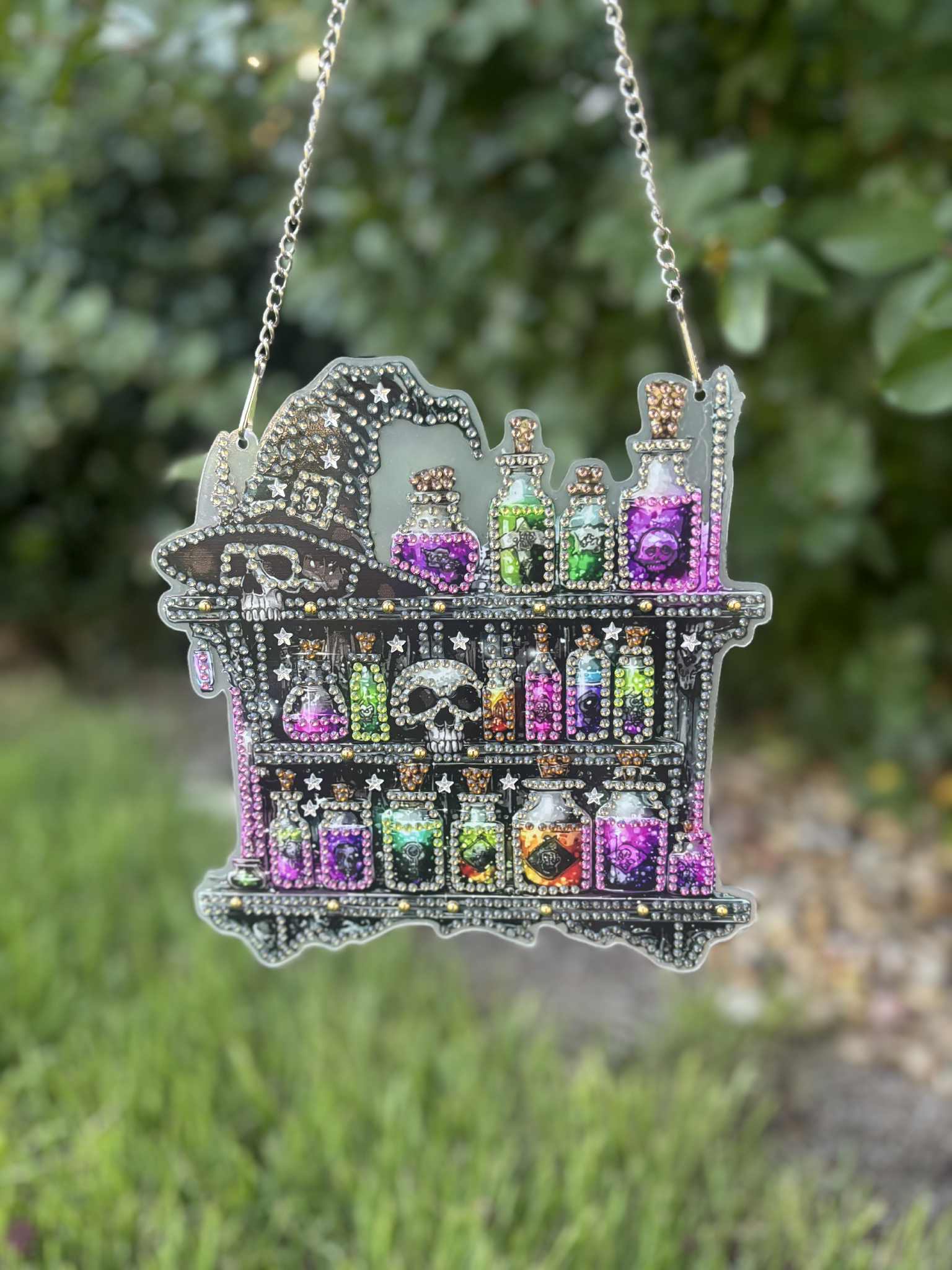 Magic Potion Skull Halloween Hanging Ornament